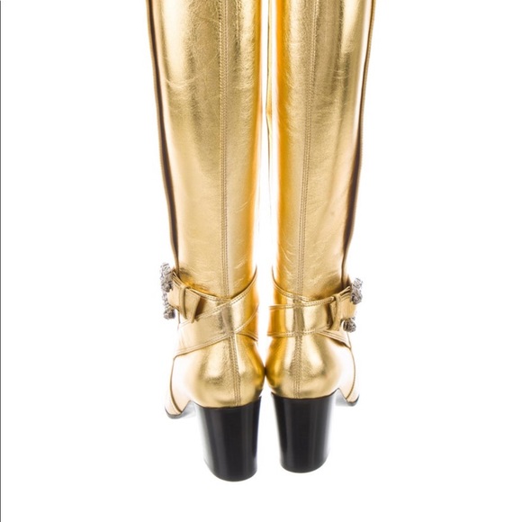 Gucci Gold Boots - Picture 3 of 12